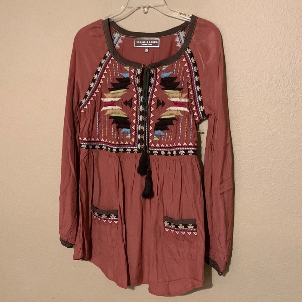 Double D Ranch Embroidered Top